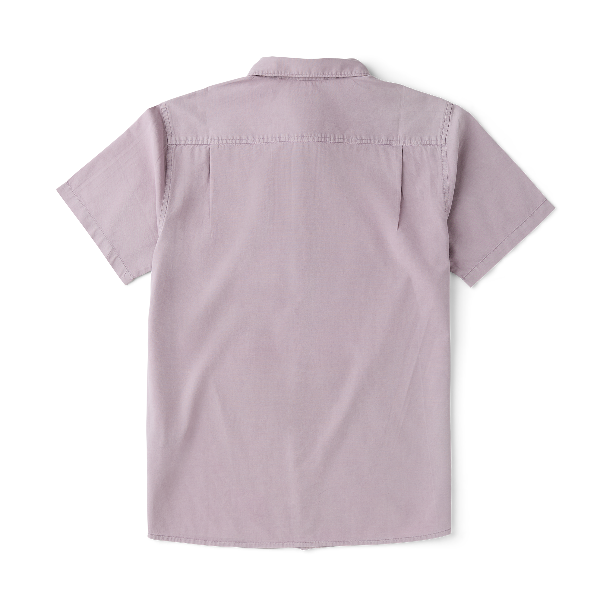 Made To Fade Kurzarm Button Up Shirt - Washed Dusty Lilac (Deutsche Ausgabe)