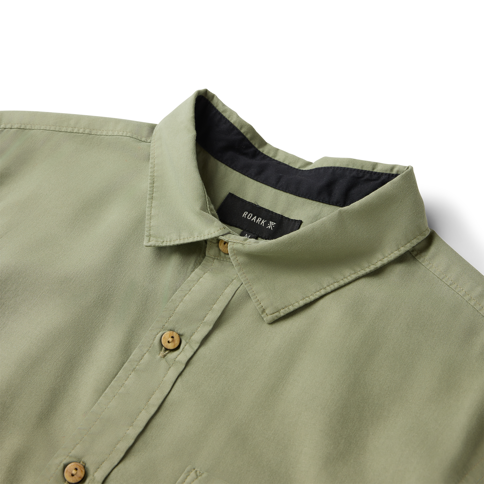 Made To Fade Kurzarm Button Up Shirt - Washed Dusty Sage (Deutsche Ausgabe)