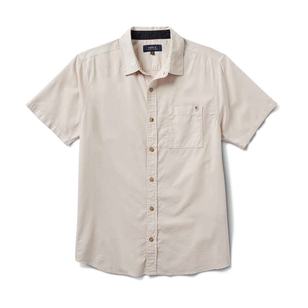 Made To Fade Kurzarm Button Up Shirt - Washed Bone (Deutsche Ausgabe)
