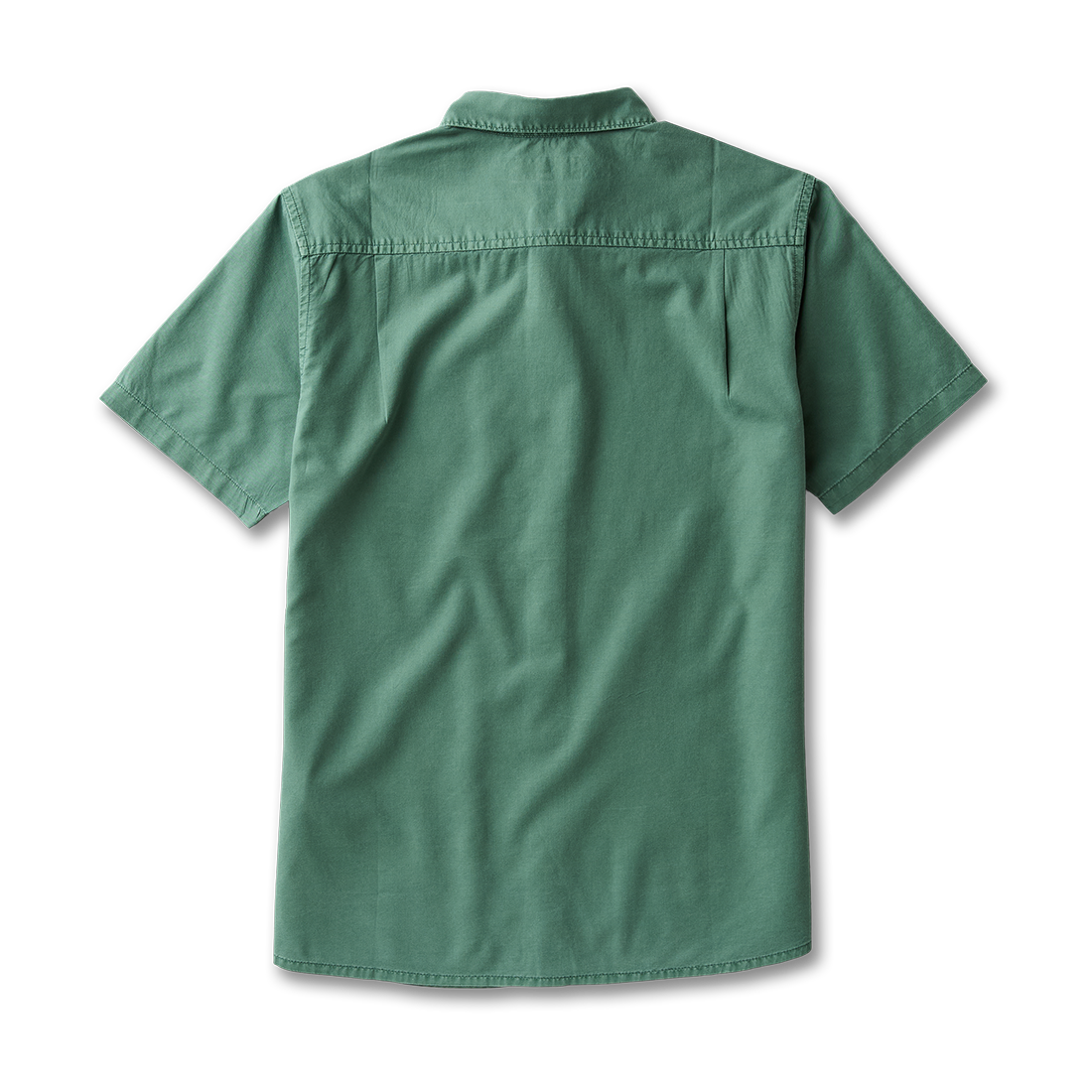 Made To Fade Kurzarm Button Up Shirt - Washed Schiefergrün (Deutsche Ausgabe)