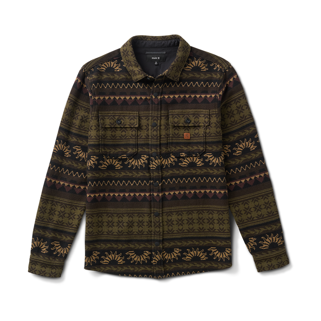 Nordsman Jacquard Flannel - Dunkles Militär