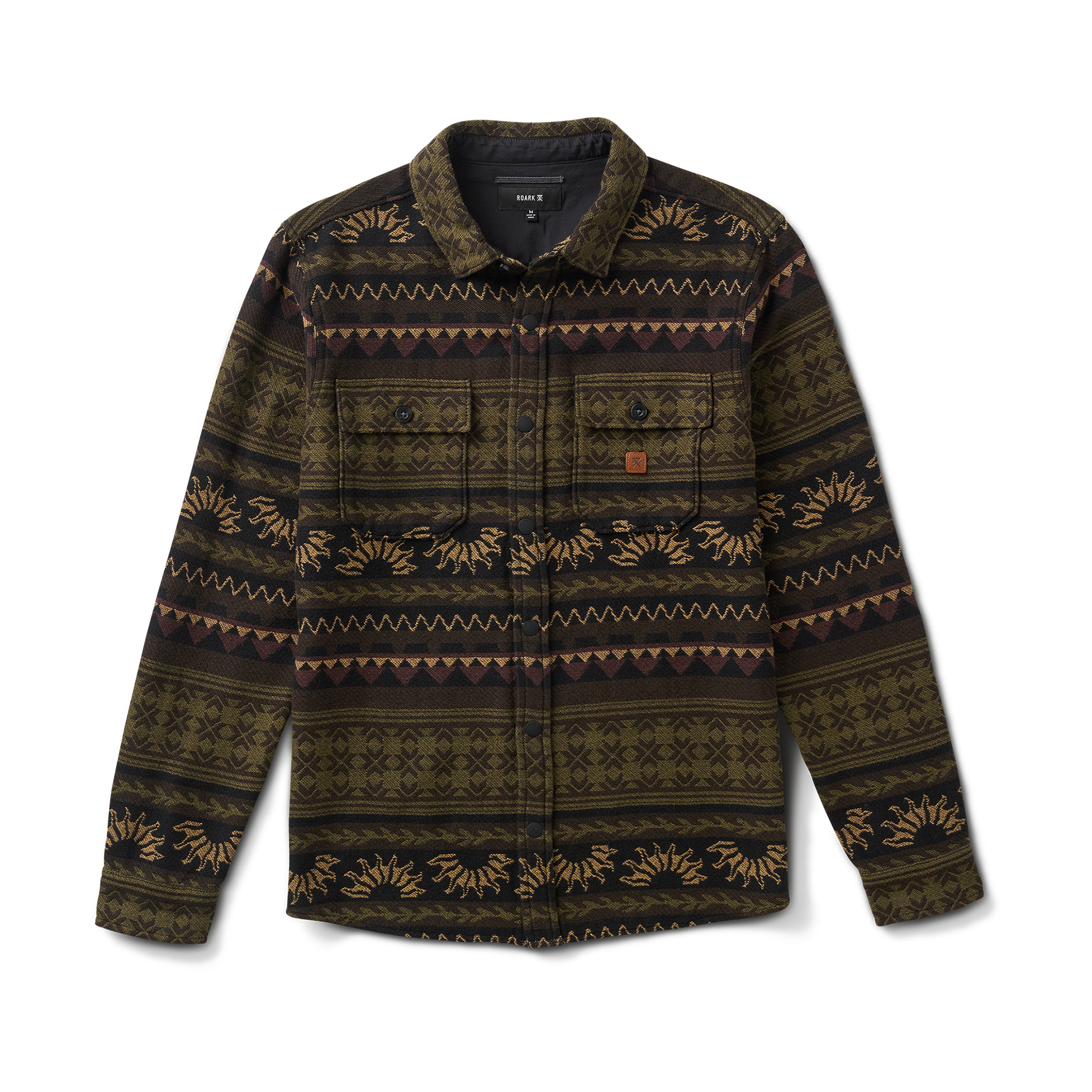 Nordsman Jacquard Flannel - Dunkles Militär