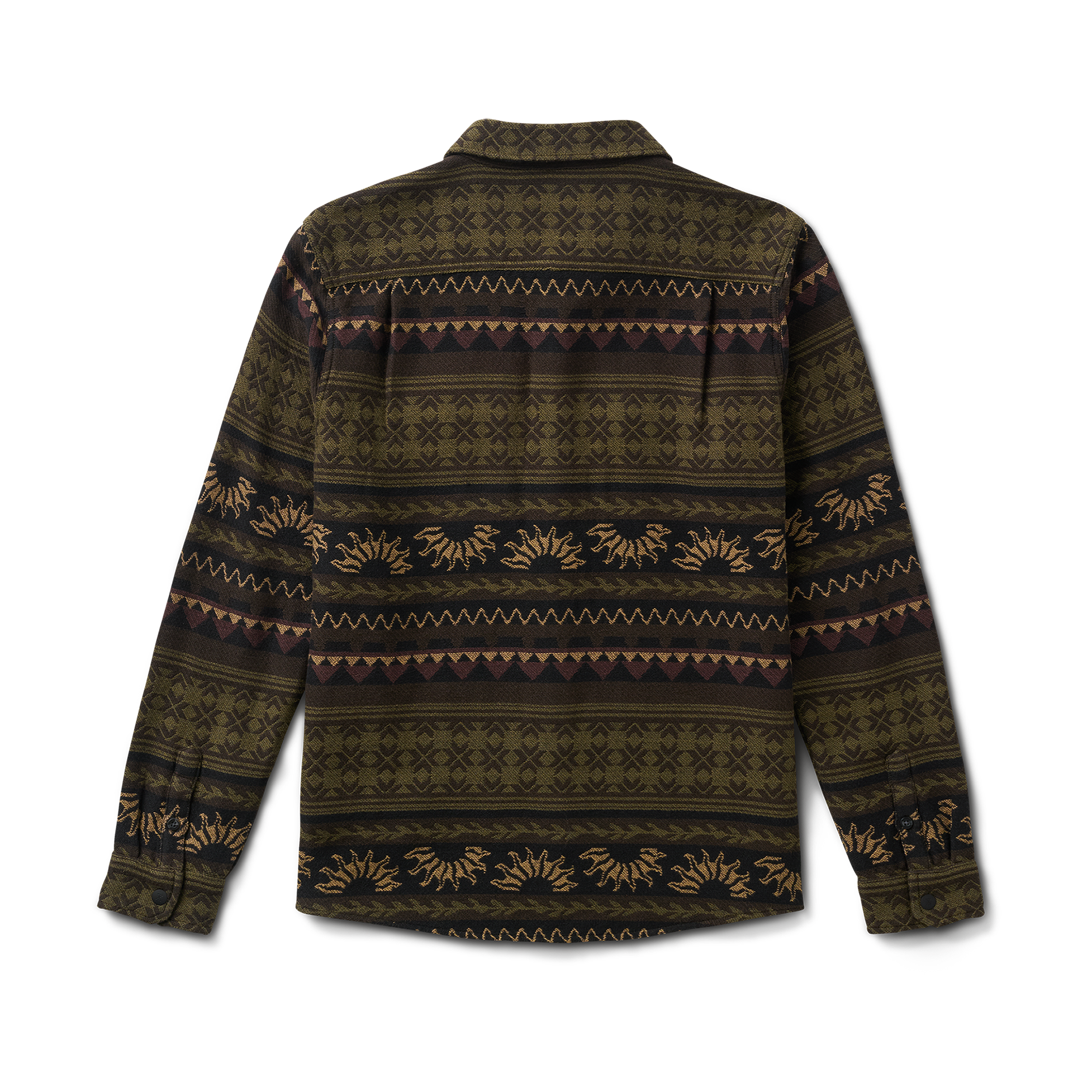 Nordsman Jacquard Flannel - Dunkles Militär
