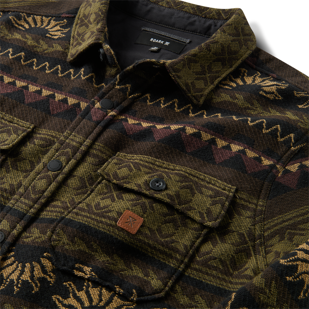 Nordsman Jacquard Flannel - Dunkles Militär