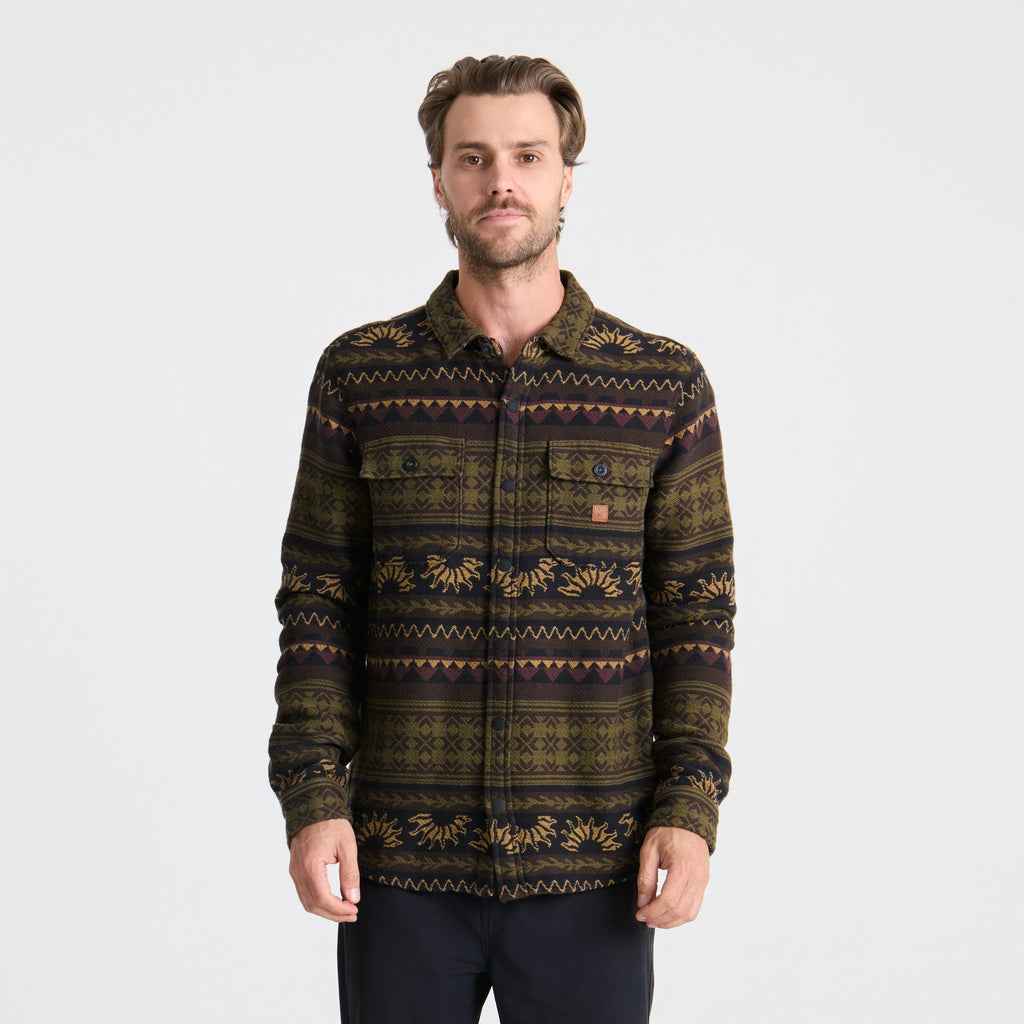 Nordsman Jacquard Flannel - Dunkles Militär