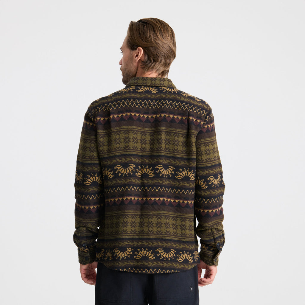 Nordsman Jacquard Flannel - Dunkles Militär