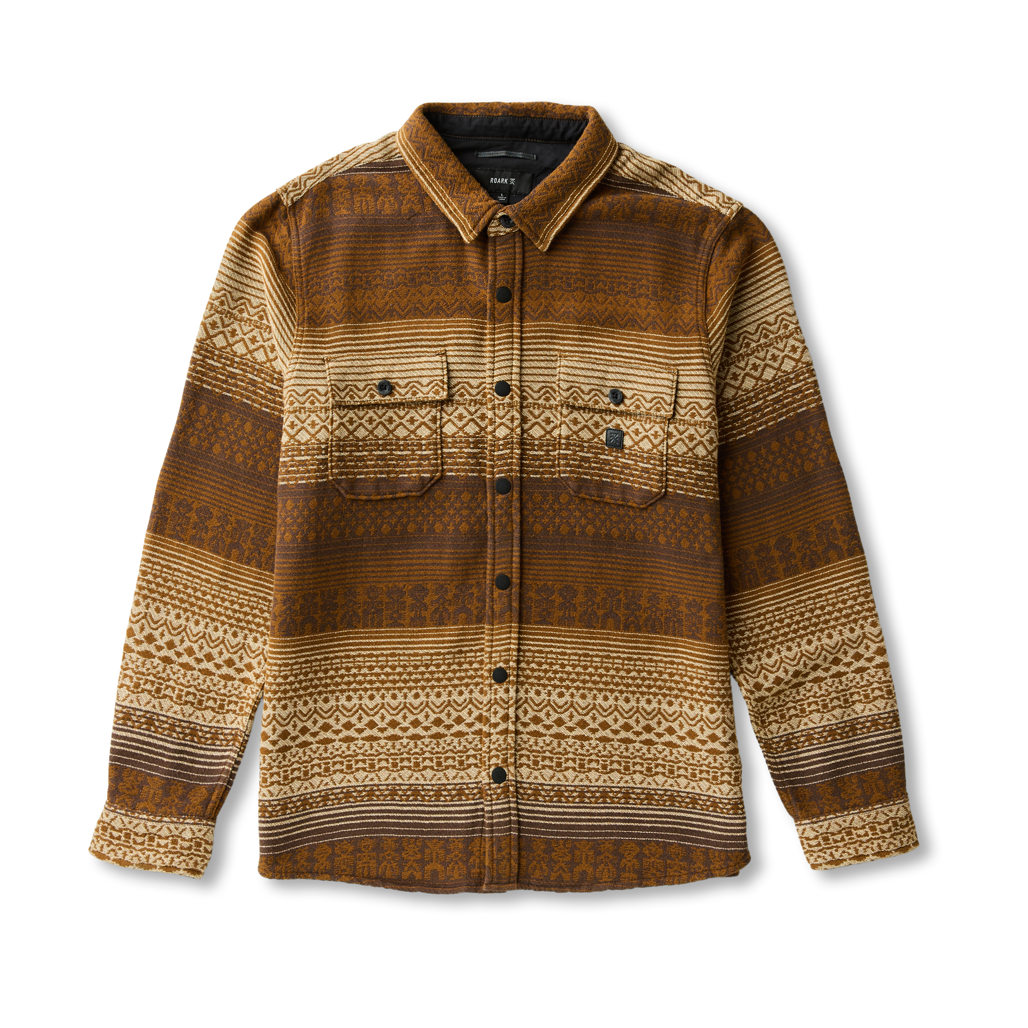 Nordsman Jacquard Langarm Flannel — Otter