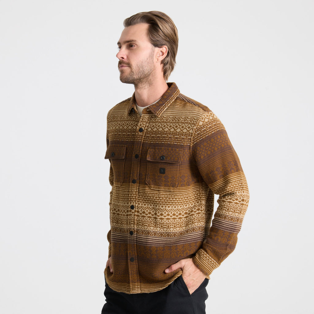 Nordsman Jacquard Langarm Flannel — Otter