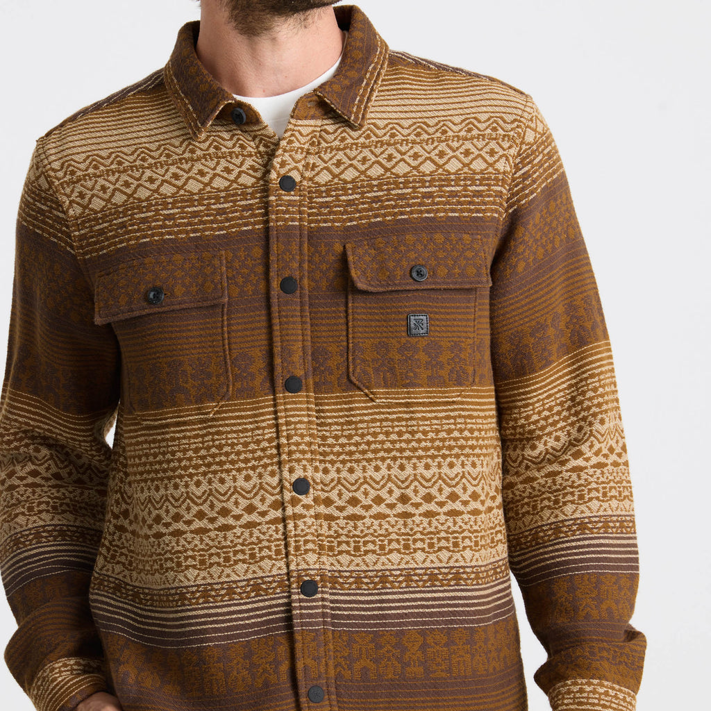 Nordsman Jacquard Langarm Flannel — Otter