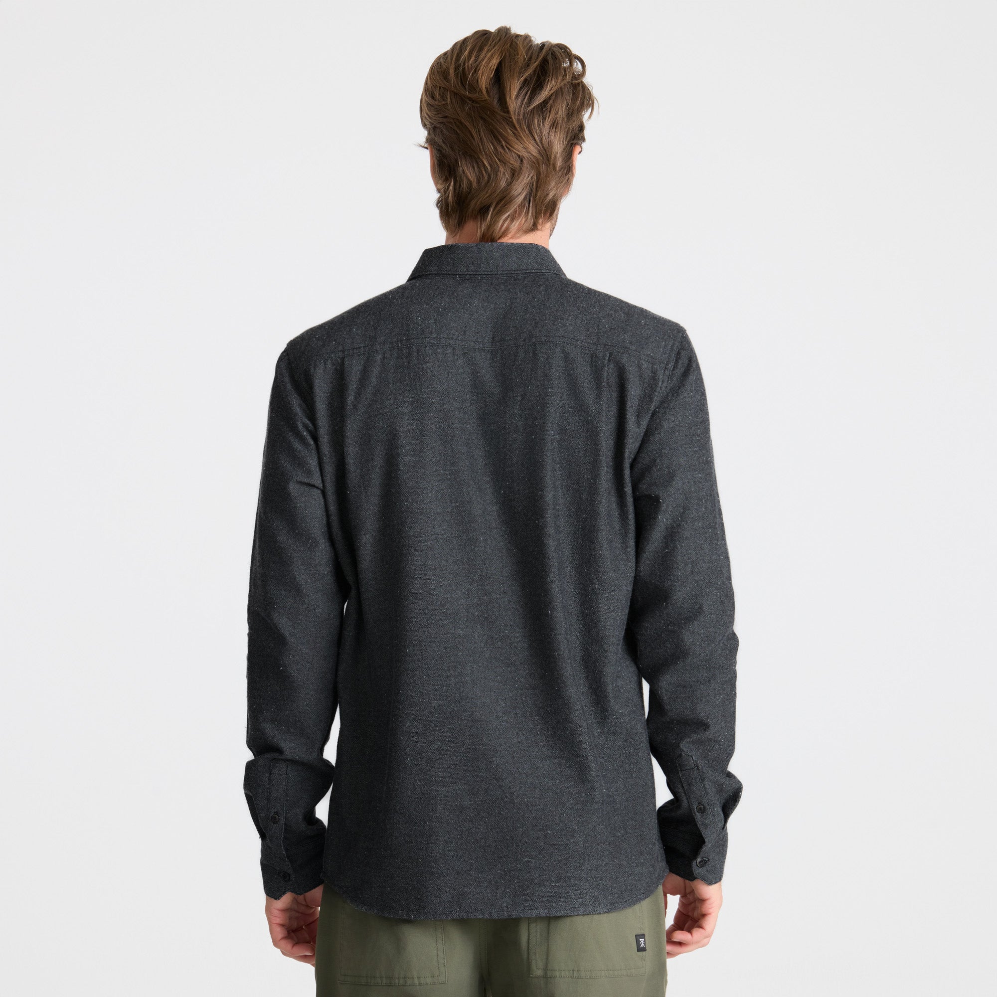 Chambray Button Up Shirt für Schwarz