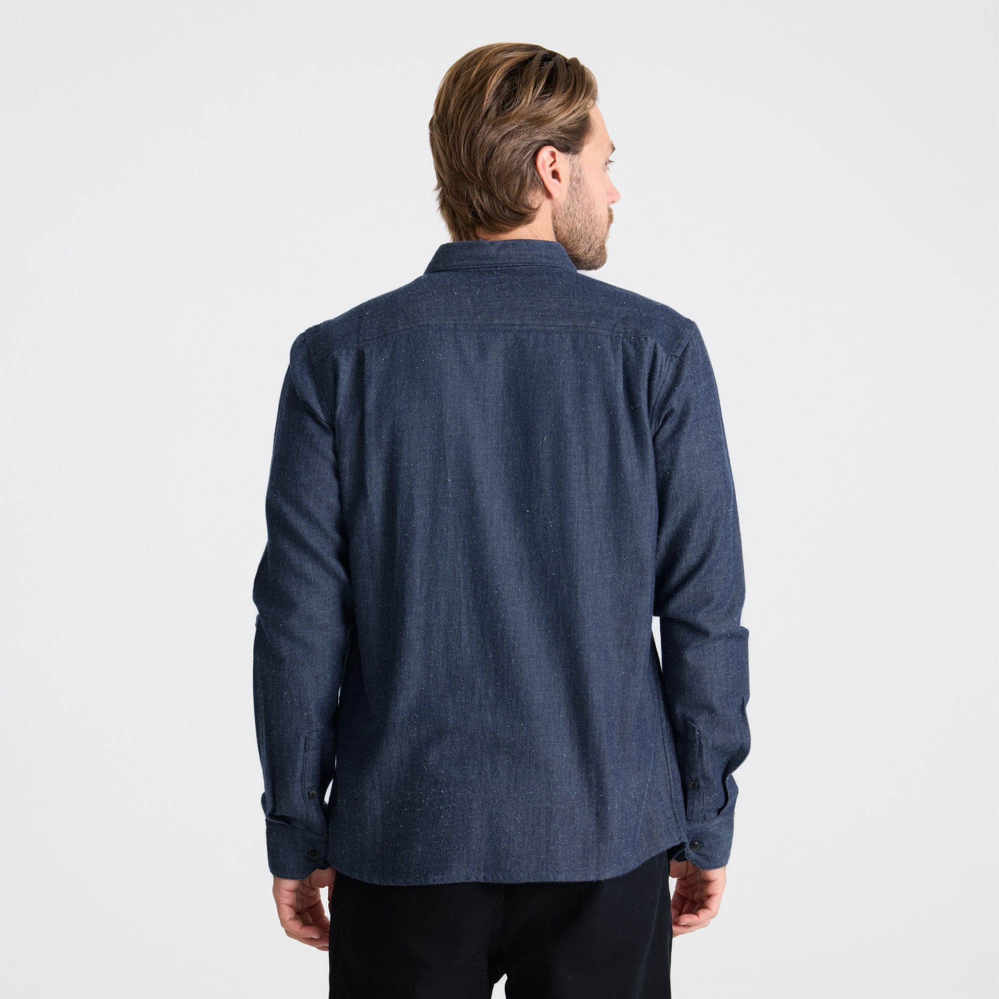 Chambray Button Up Shirt für Mid Indigo