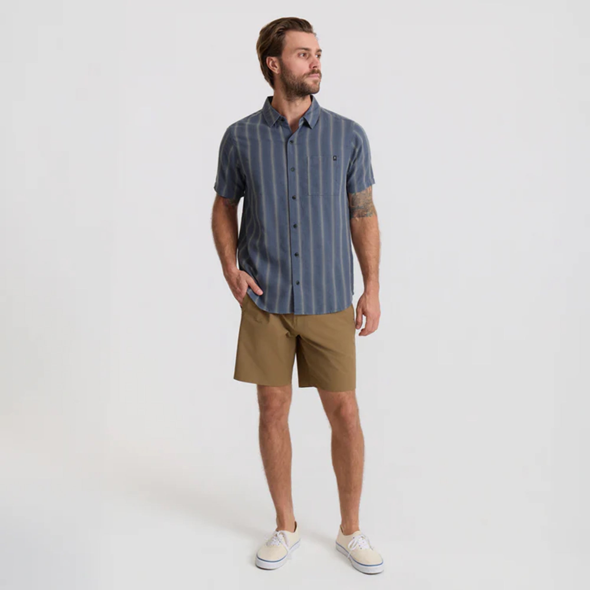 Crosswinds Button Up Shirt - Neptun