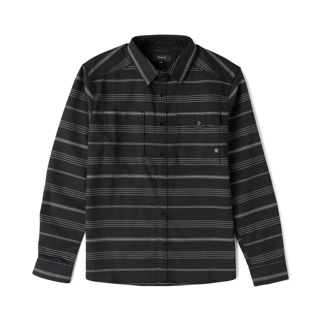Diablo Langarm Flannel - Schwarz Stripes (Deutsche Ausgabe)