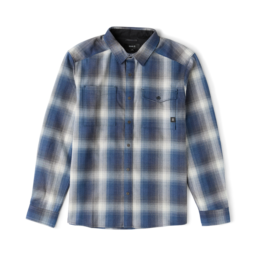 Diablo Langarm Flannel — Schiefergrau