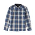 Diablo Langarm Flannel — Schiefergrau