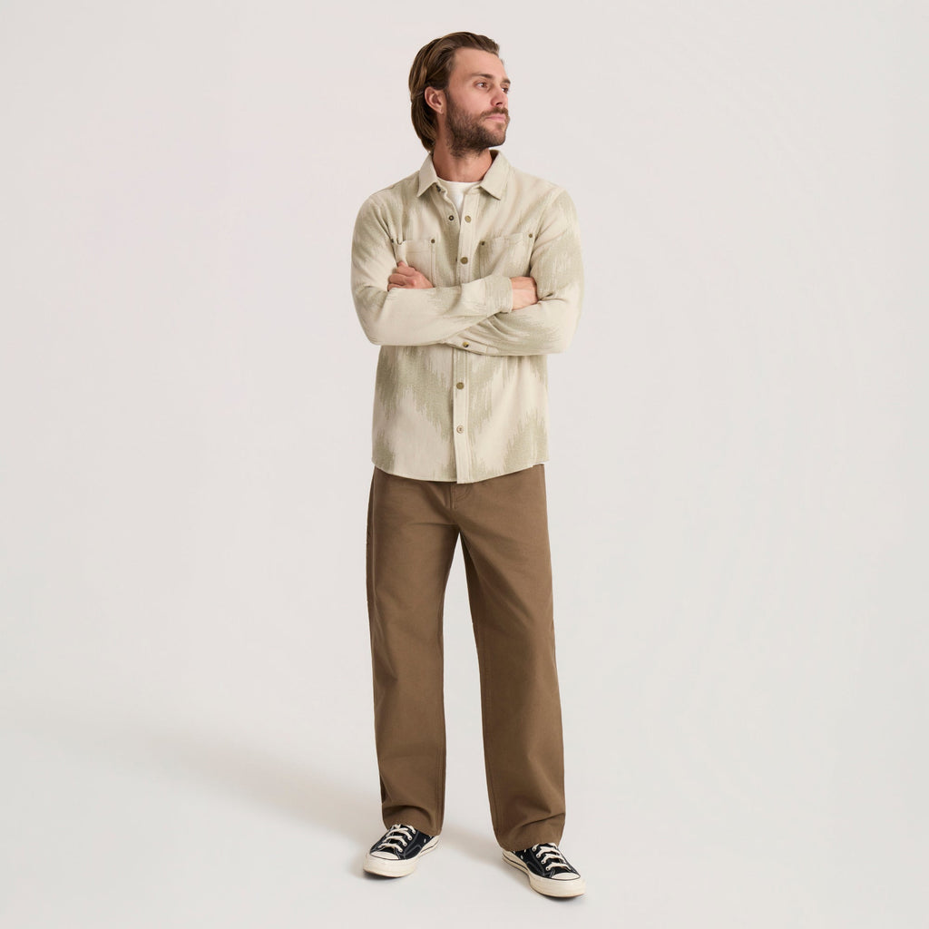 Journey Jacquard Langarm Flannel - Hafer
