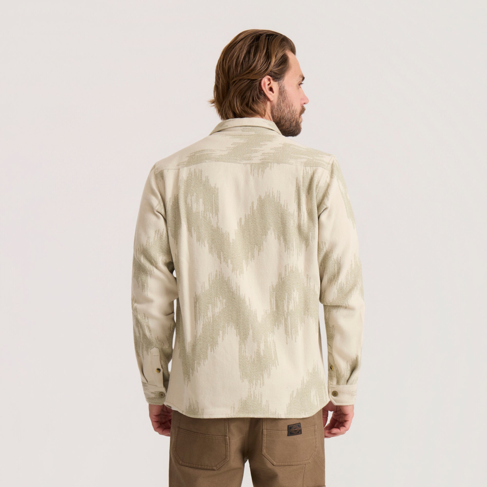 Journey Jacquard Langarm Flannel - Hafer