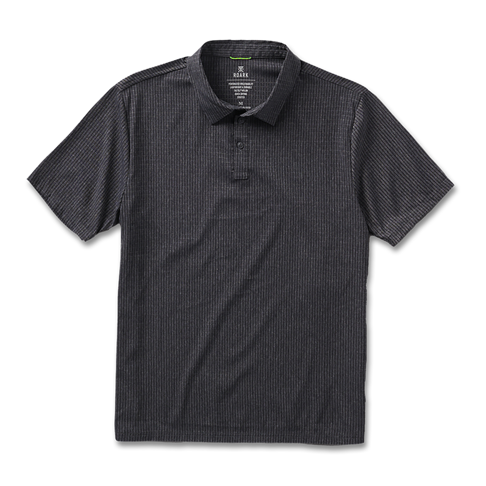 Bless Up Breathable Stretch Polo Shirt - Schwarz