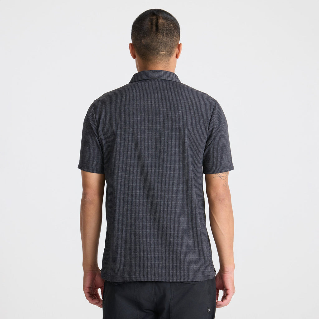 Bless Up Breathable Stretch Polo Shirt - Schwarz