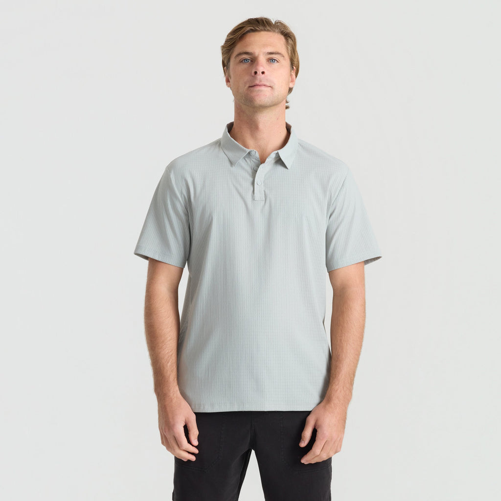 Bless Up Breathable Stretch Polo Shirt - Grau