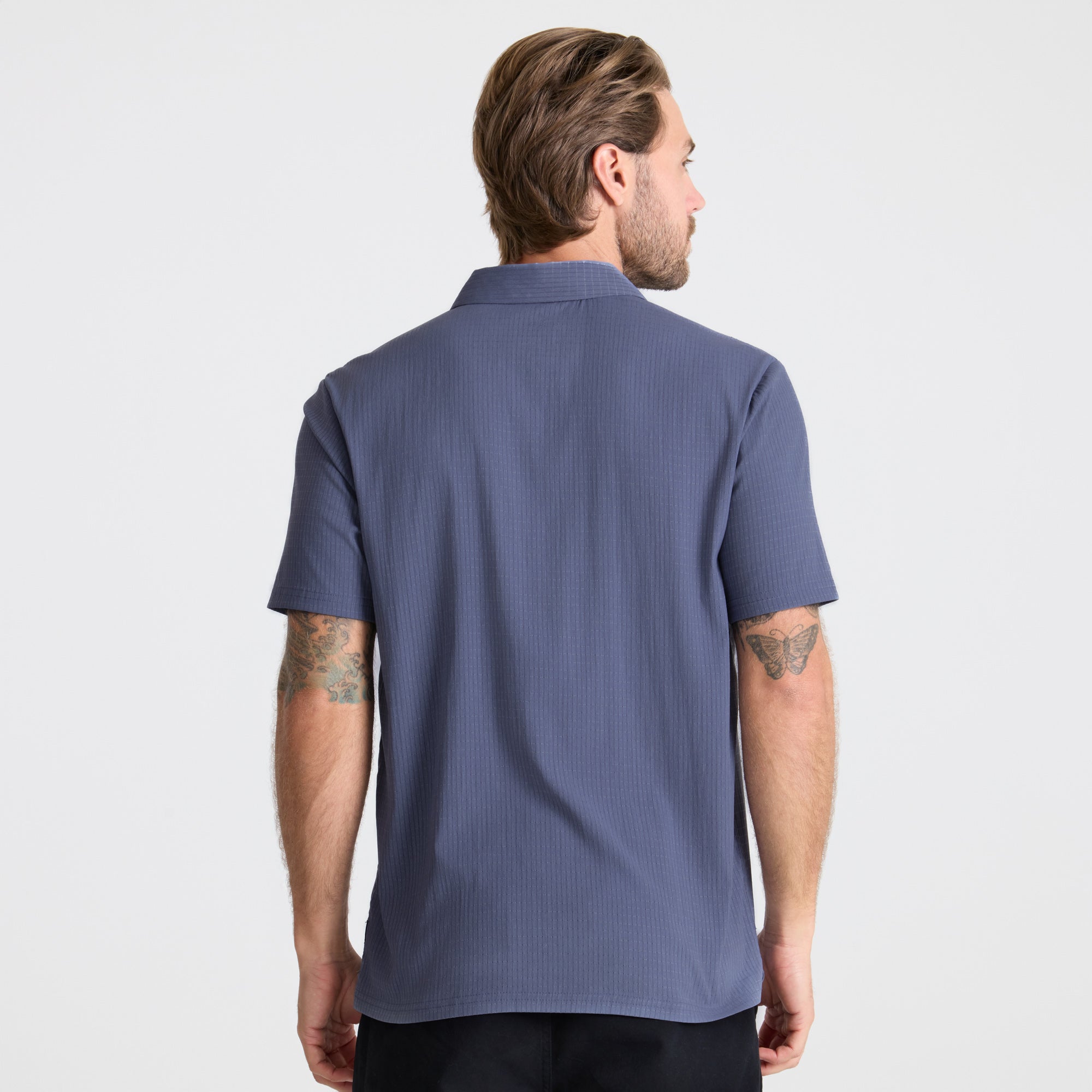 Bless Up Breathable Stretch Polo Shirt - Schiefergrau