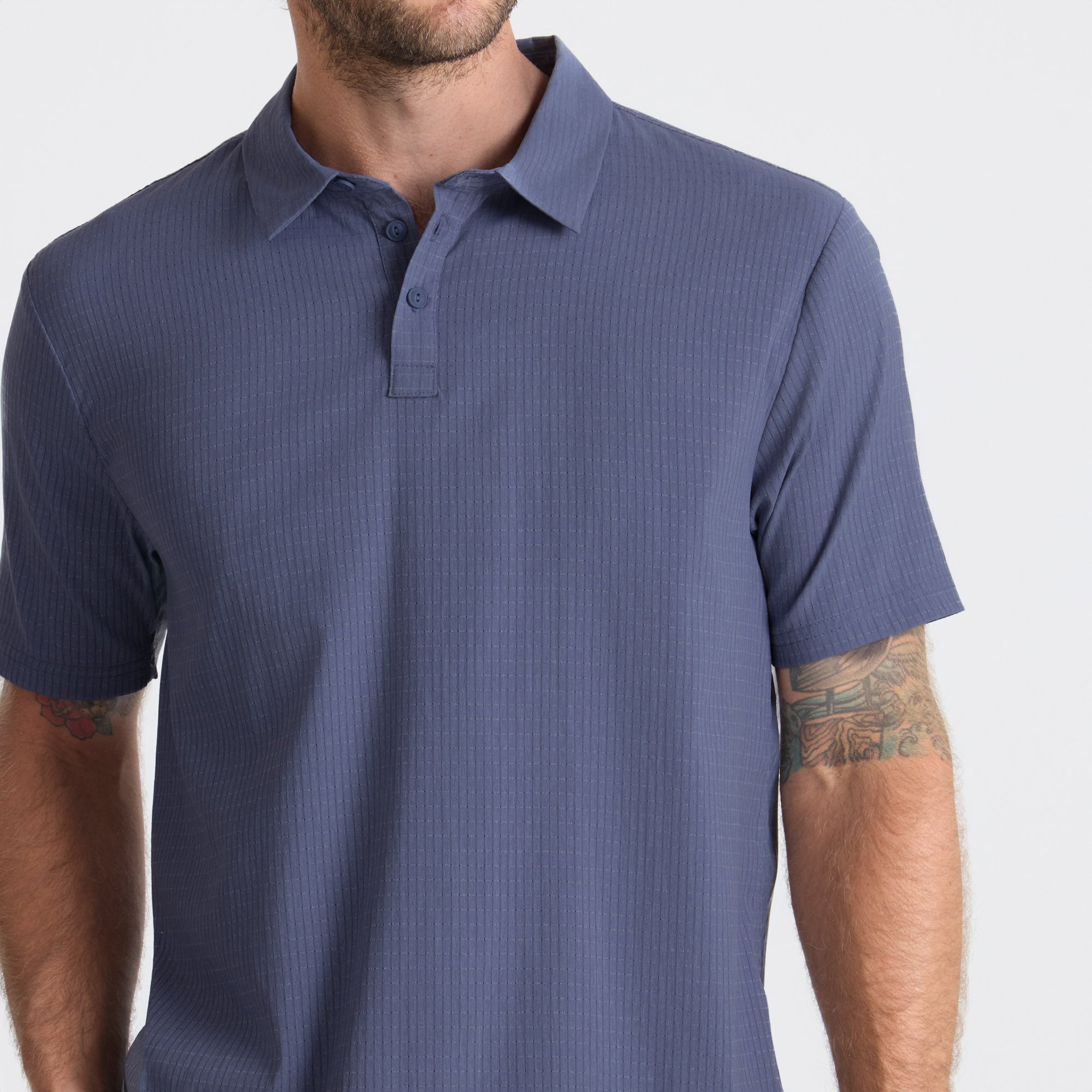 Bless Up Breathable Stretch Polo Shirt - Schiefergrau