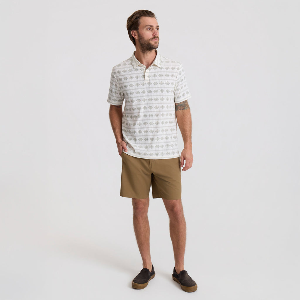 Bless Up Breathable Stretch Polo Shirt - Unbleached