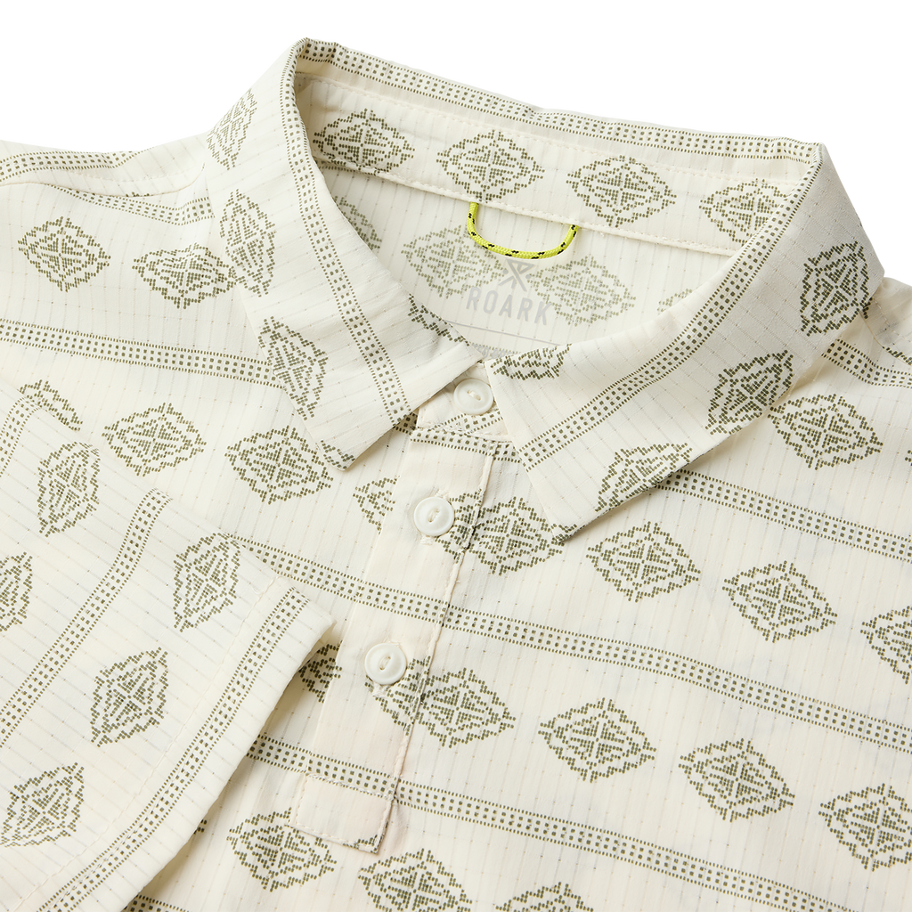 Bless Up Breathable Stretch Polo Shirt - Unbleached