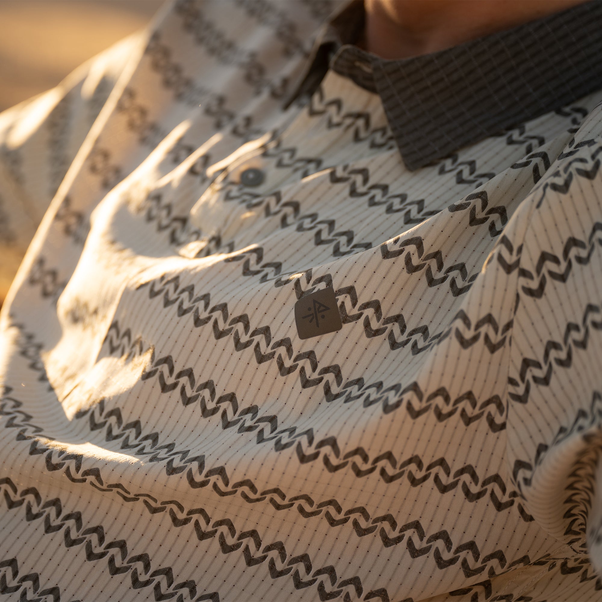 Bless Up Breathable Stretch Polo Shirt - Sand