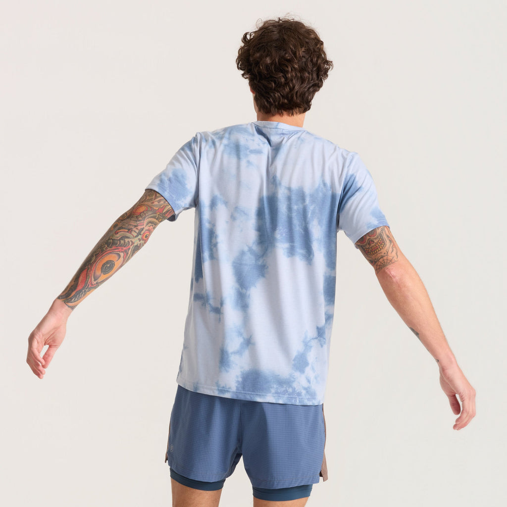 Mathis Active Tie Dye Pocket Kurzarm Tee - Neptune Tie Dye