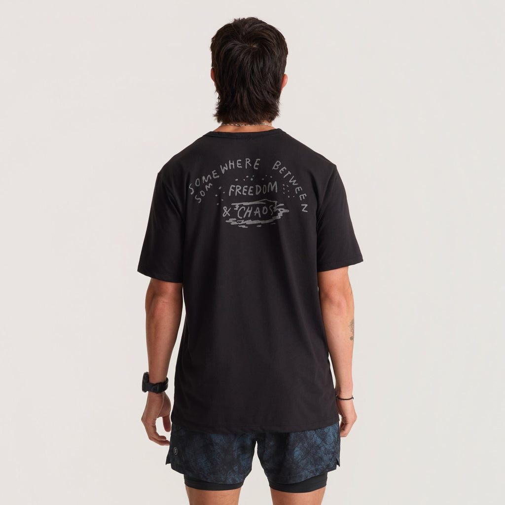Mathis Active Kurzarm Tee - Chaos Schwarz