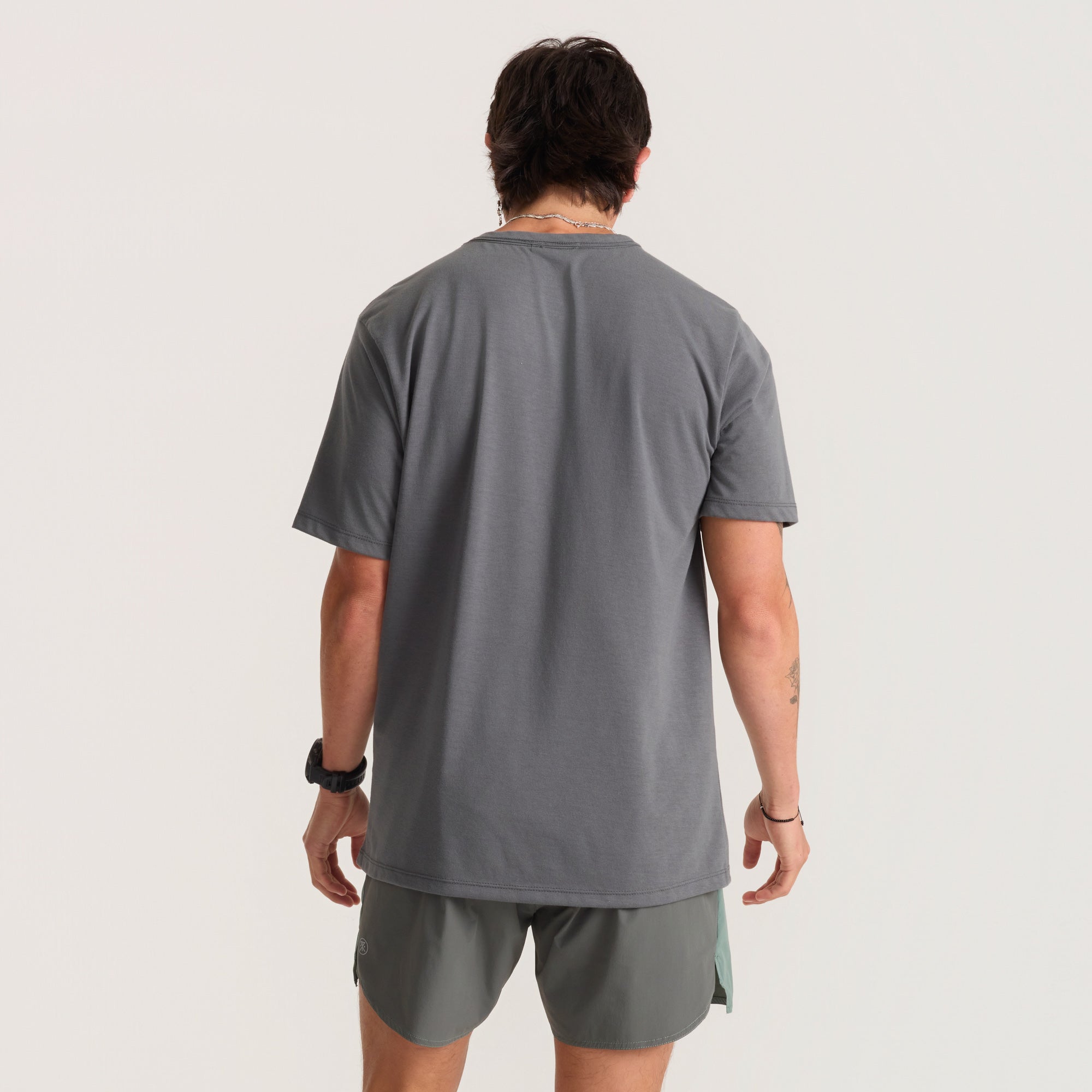 Mathis Active Kurzarm Tee - Kohle