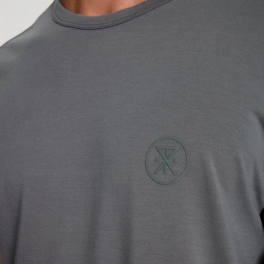 Mathis Active Kurzarm Tee - Kohle