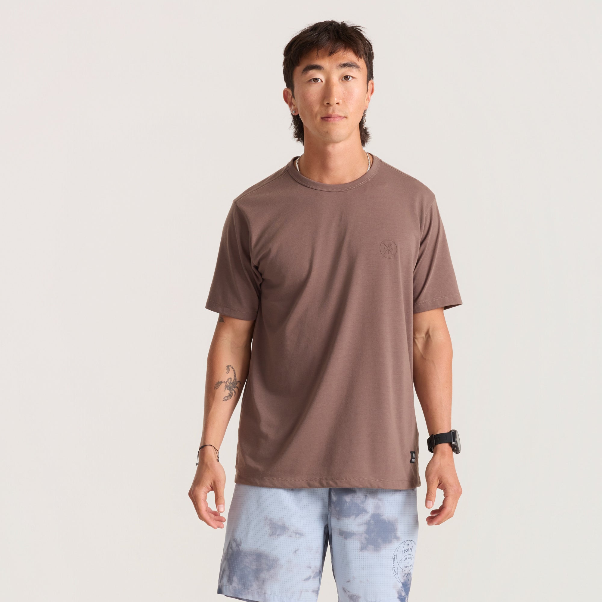 Mathis Active Kurzarm Tee - Faded Braun (Deutsche Ausgabe)
