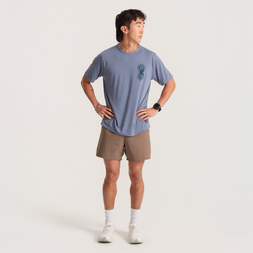Mathis Active Kurzarm Tee - Neptun