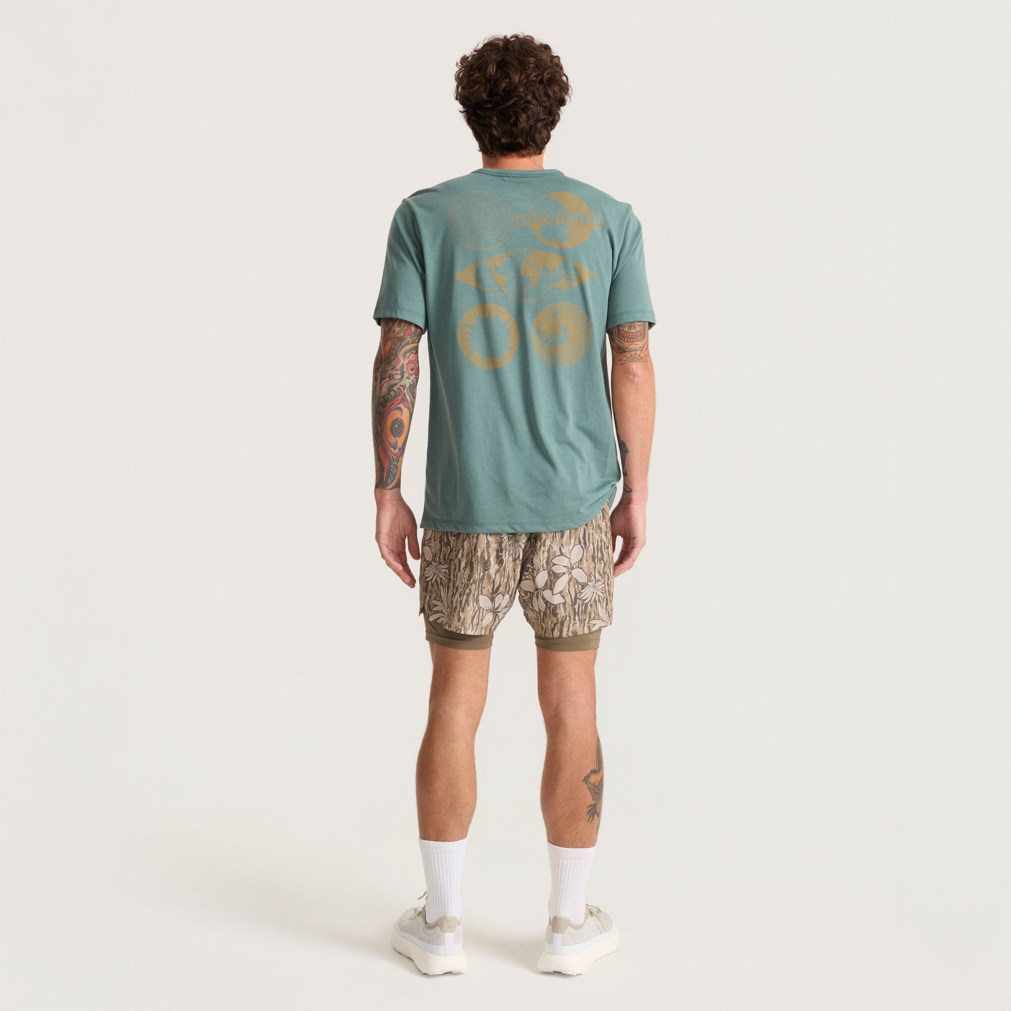 Mathis Active Kurzarm Tee - Schiefergrün