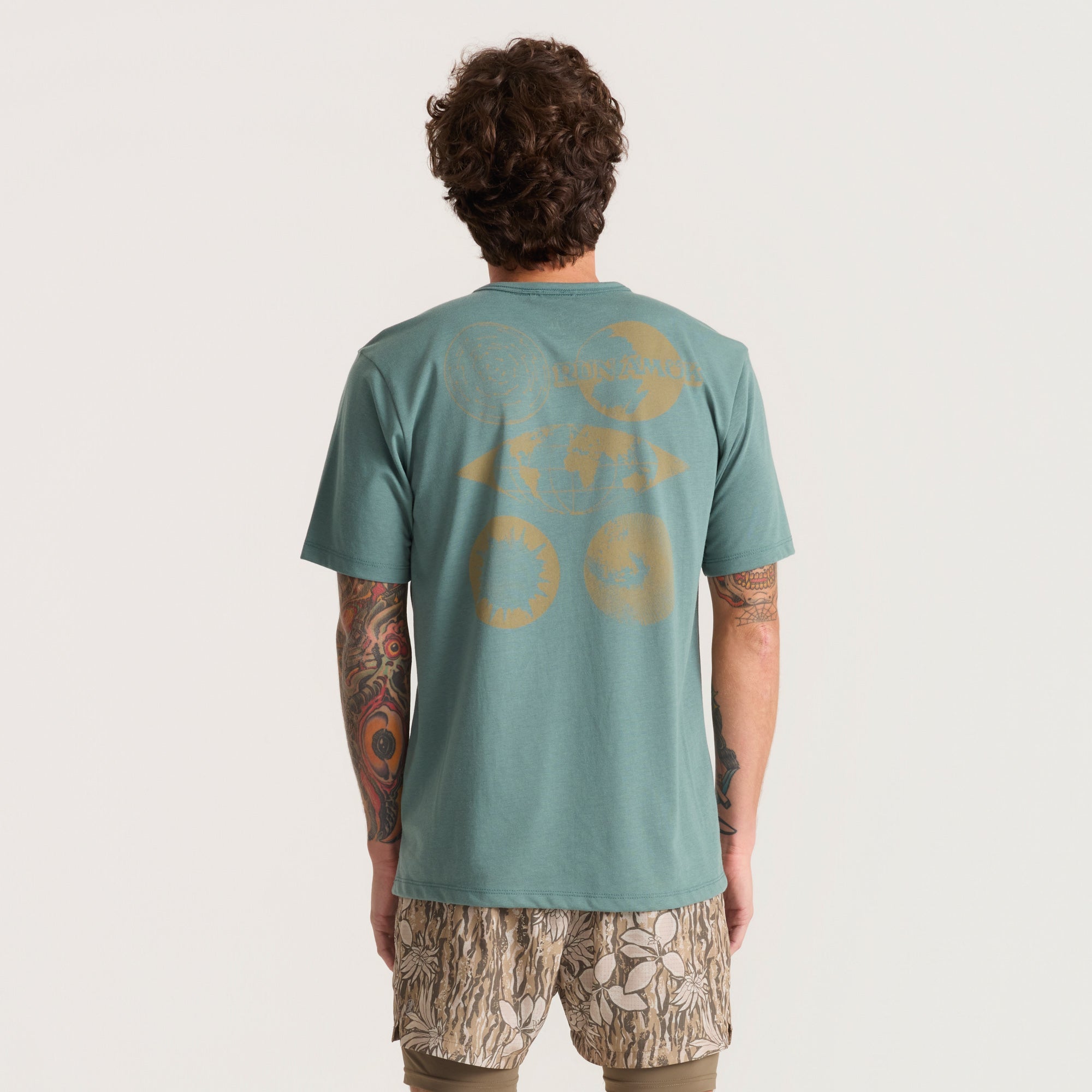 Mathis Active Kurzarm Tee - Schiefergrün