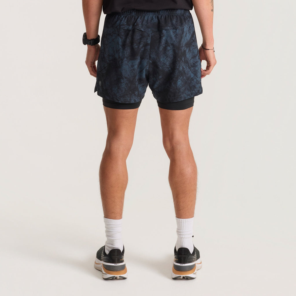 Bommer 3.5' Shorts - Marine Tie Dye