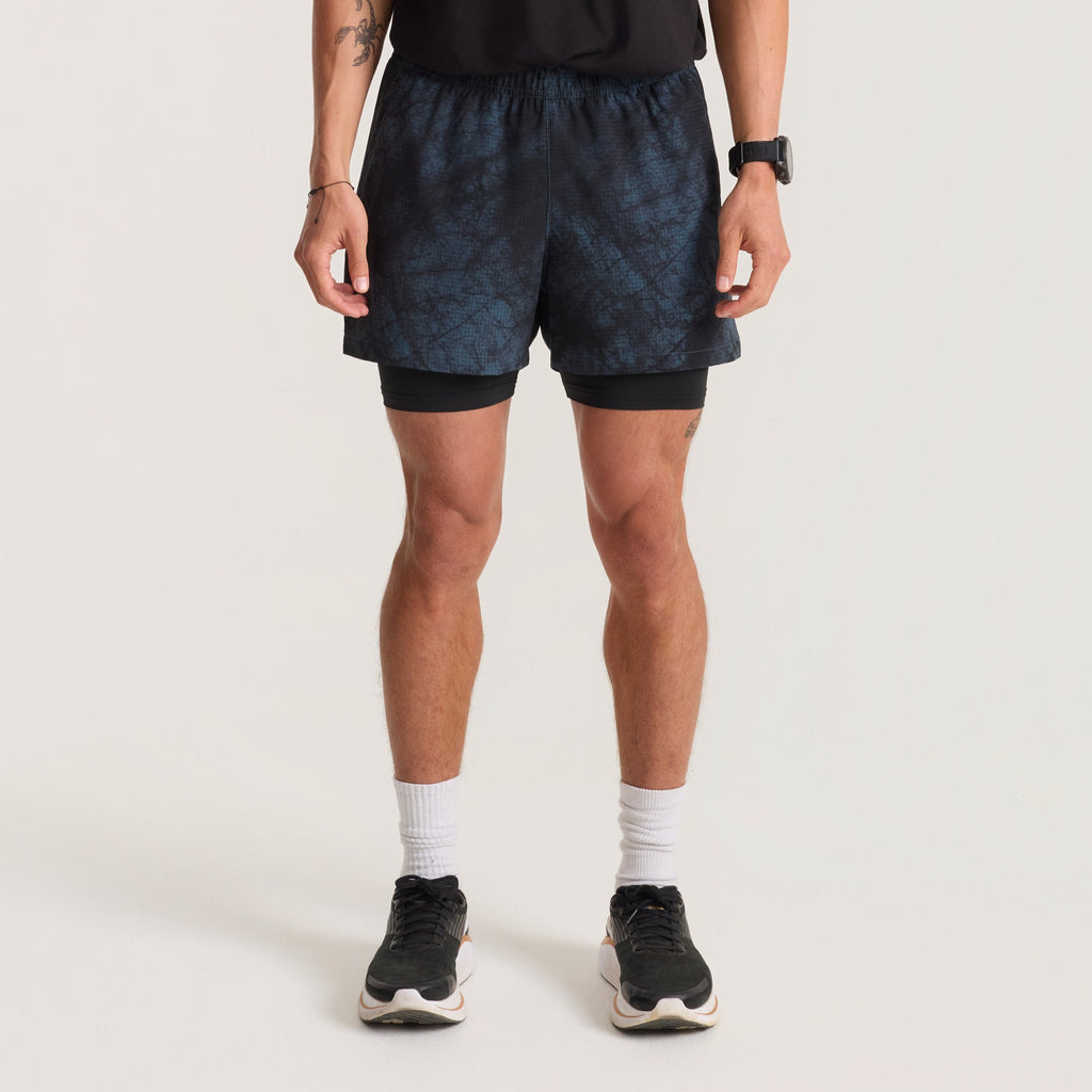 Bommer 3.5' Shorts - Marine Tie Dye