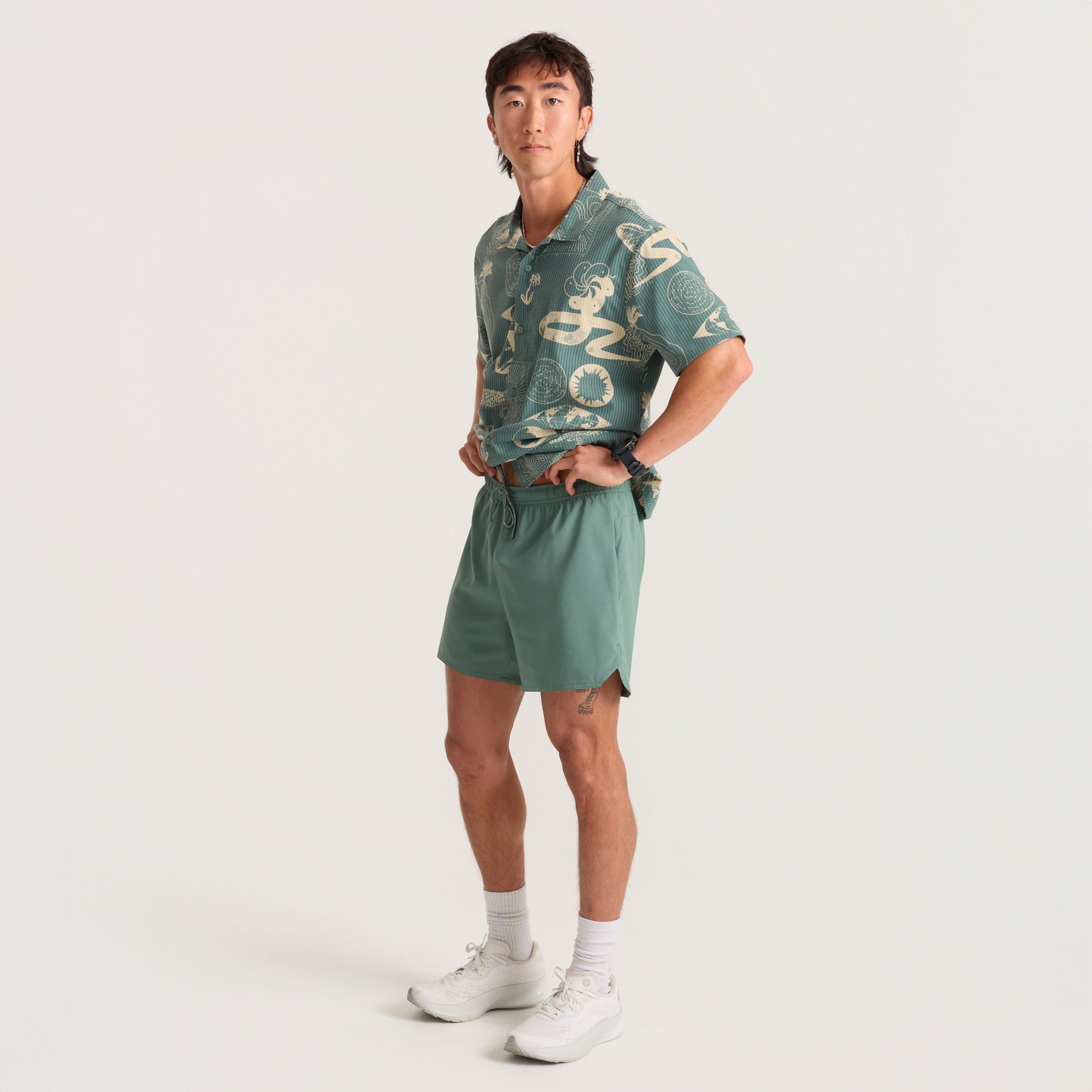 Baja 5' Shorts — Schiefergrün