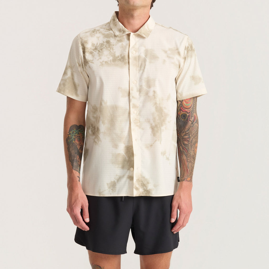 Bless Up Trail Button Up Shirt - Elfenbeinkristallwäsche
