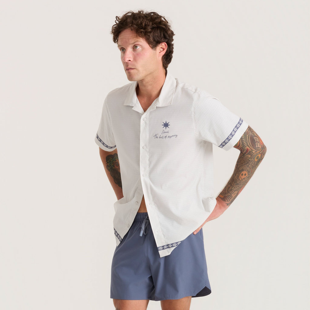 Bless Up Trail Button Up Shirt - Silber