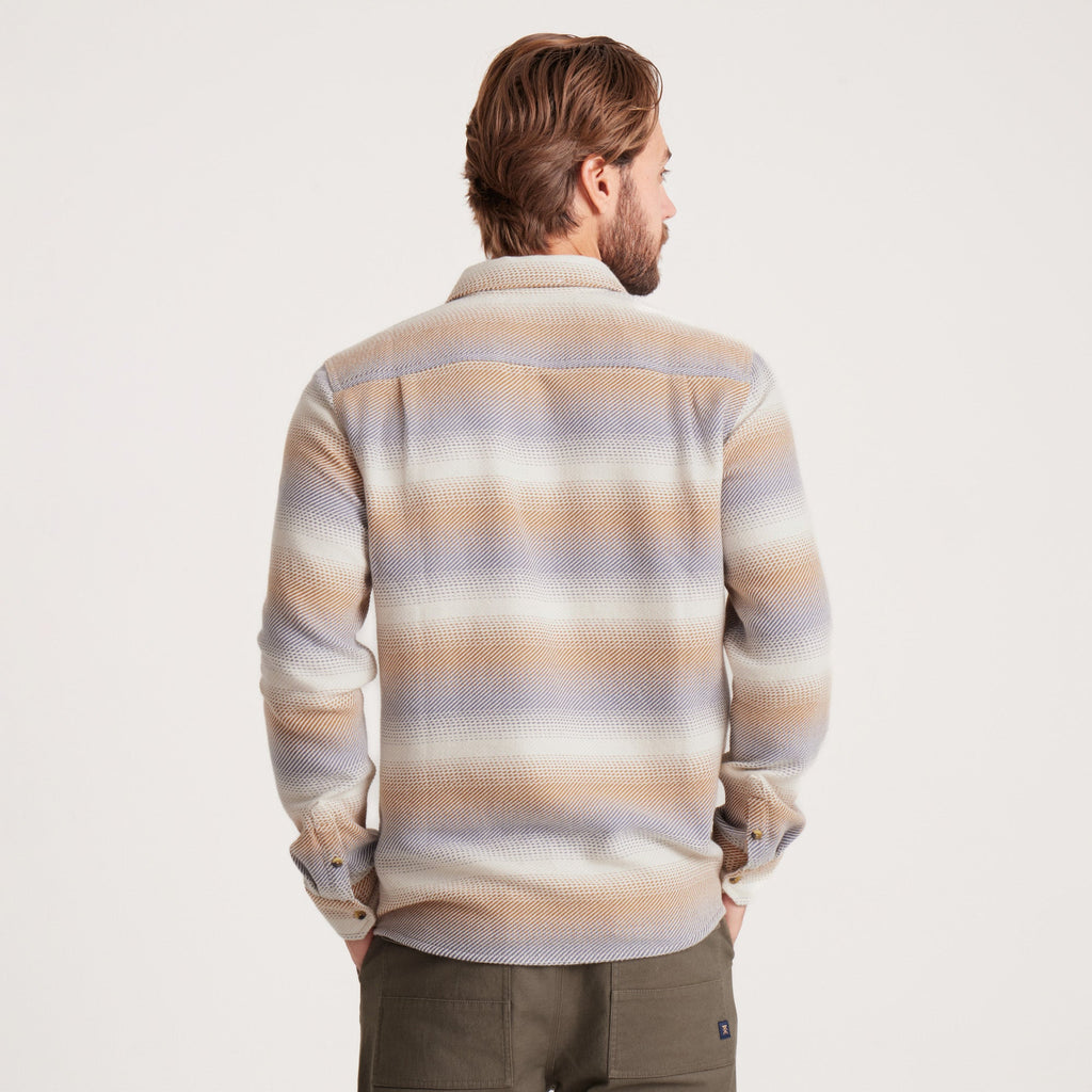 Crossroads Organic Cotton Flannel - Stripe Bone
