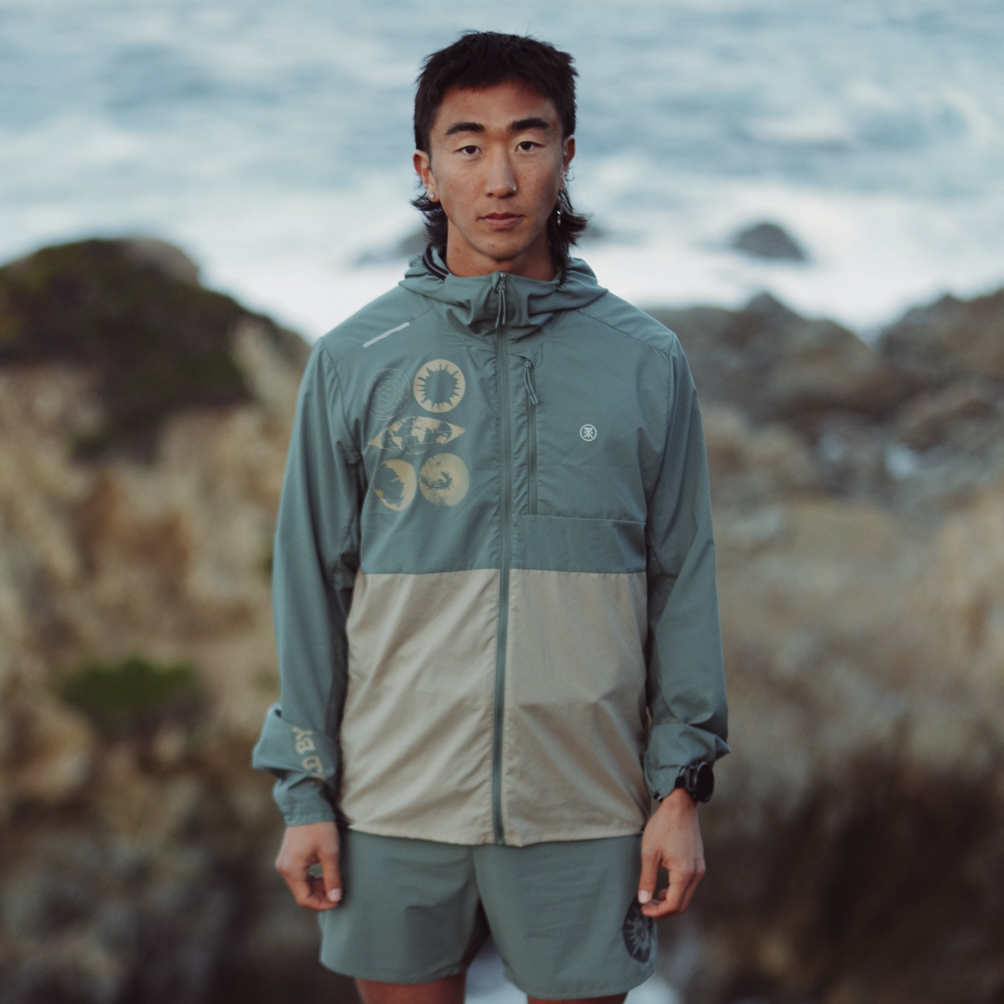 Secondwind 3.0 Jacke - Schiefer Grün / Hellbraun
