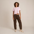 Sunburst Boxy Kurz geschnitten Premium-T-Shirt - Dusty Orchidee