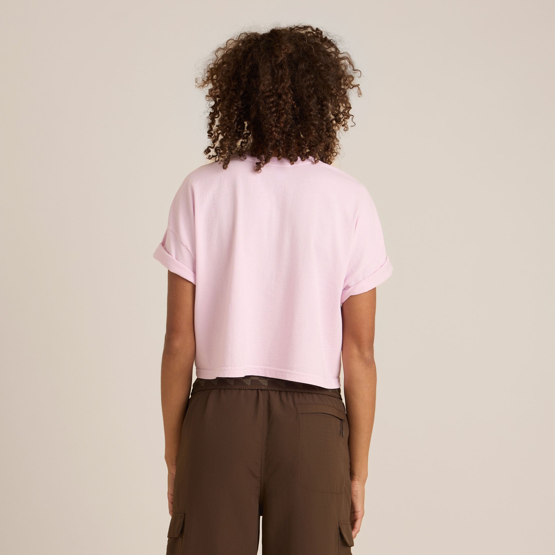 Sunburst Boxy Kurz geschnitten Premium-T-Shirt - Dusty Orchidee