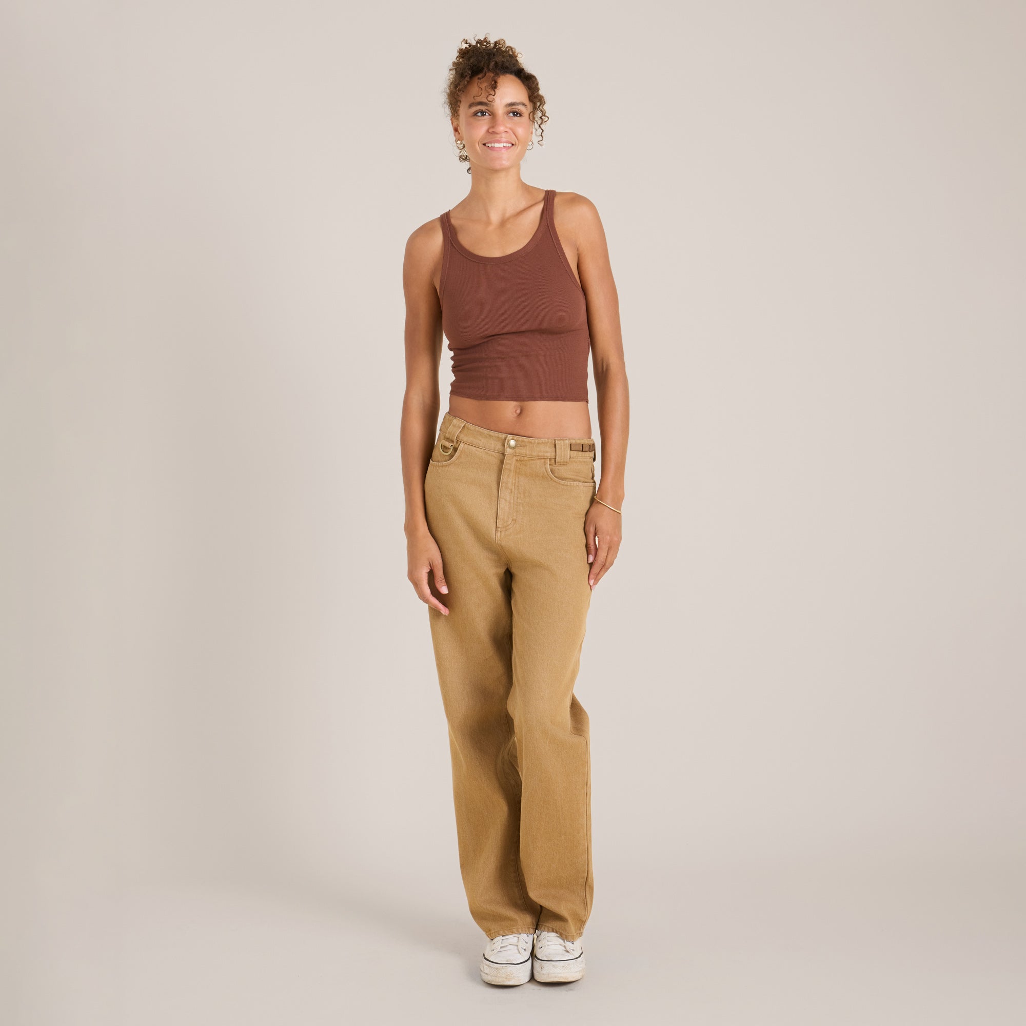 Wind Worn Tanktop - Sepia