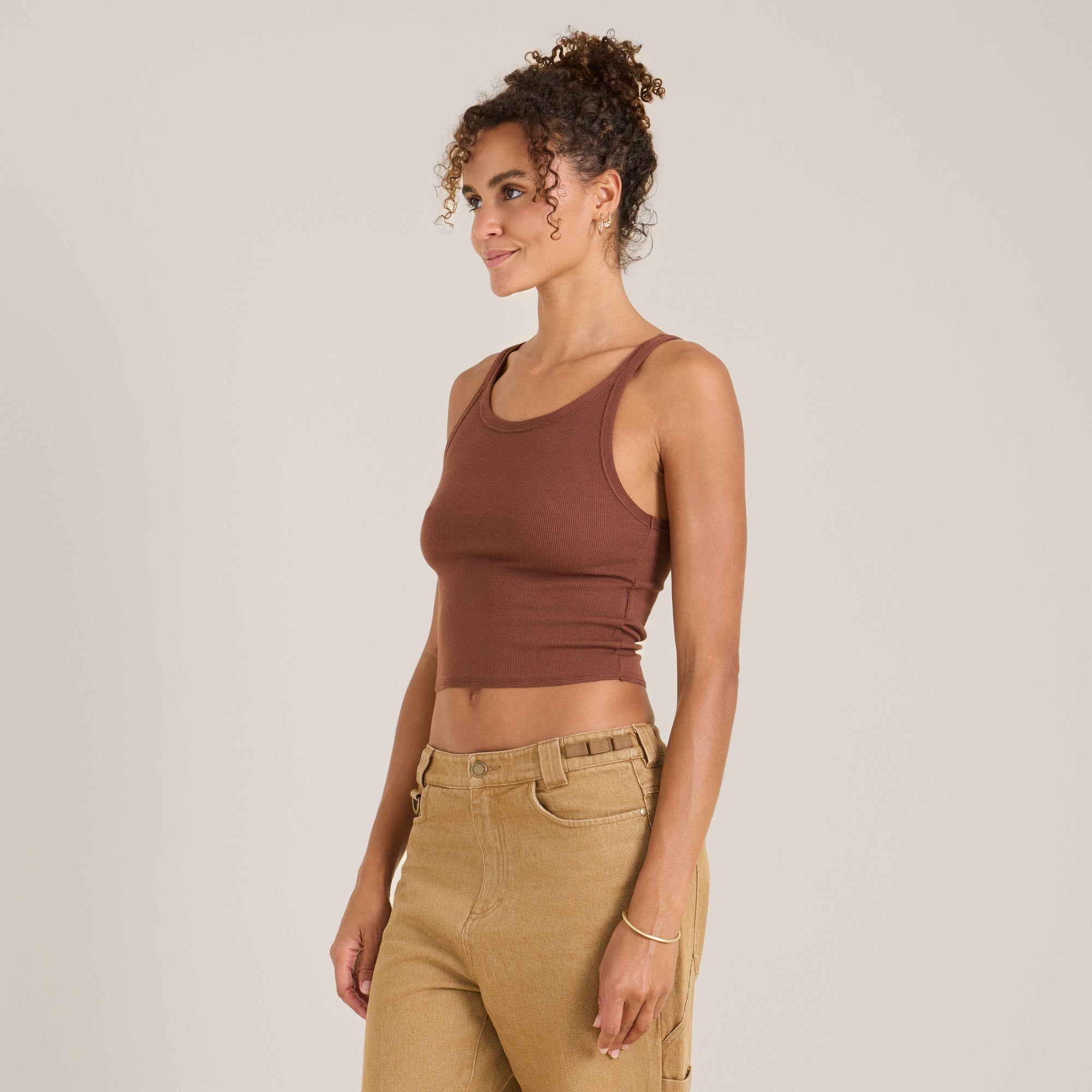 Wind Worn Tanktop - Sepia