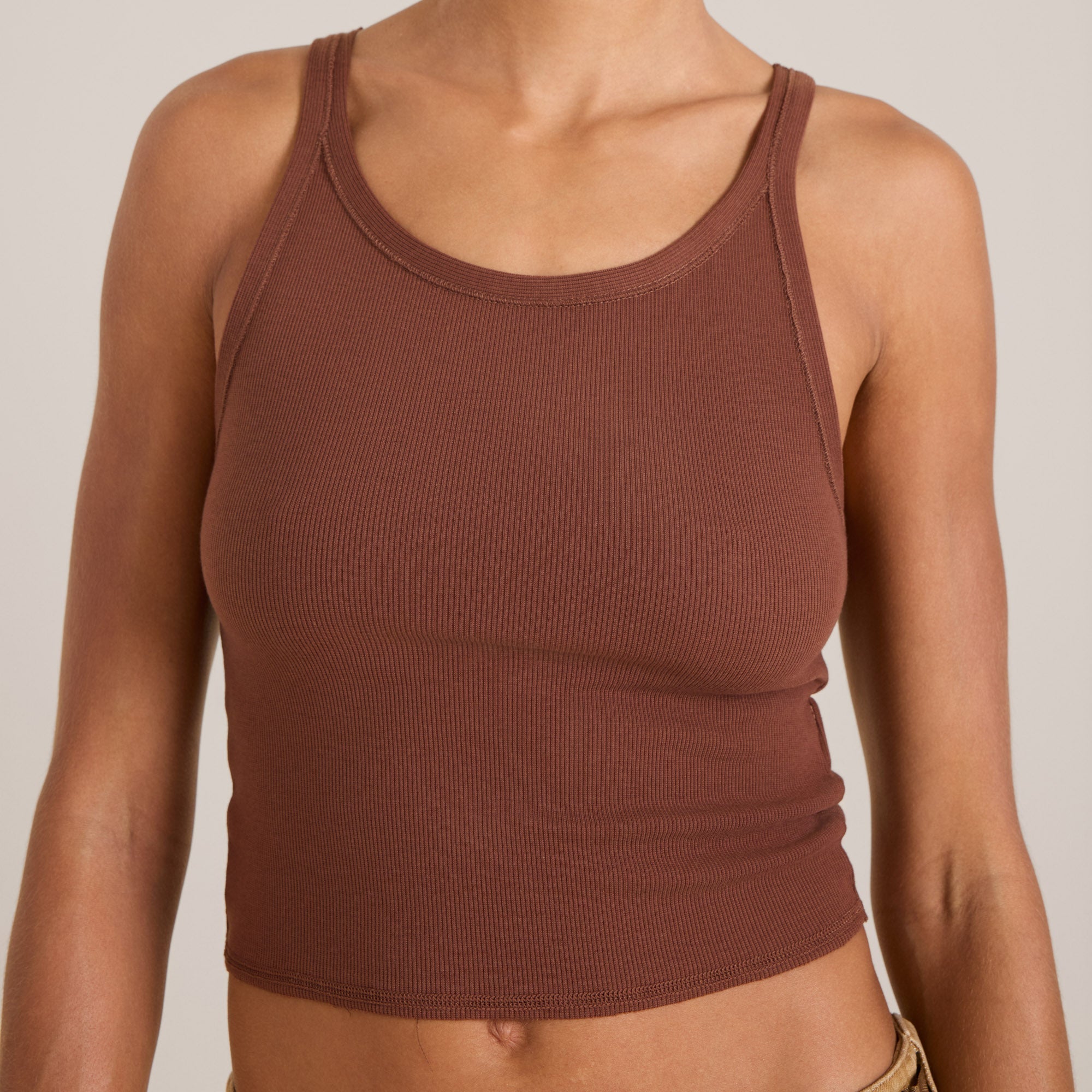 Wind Worn Tanktop - Sepia