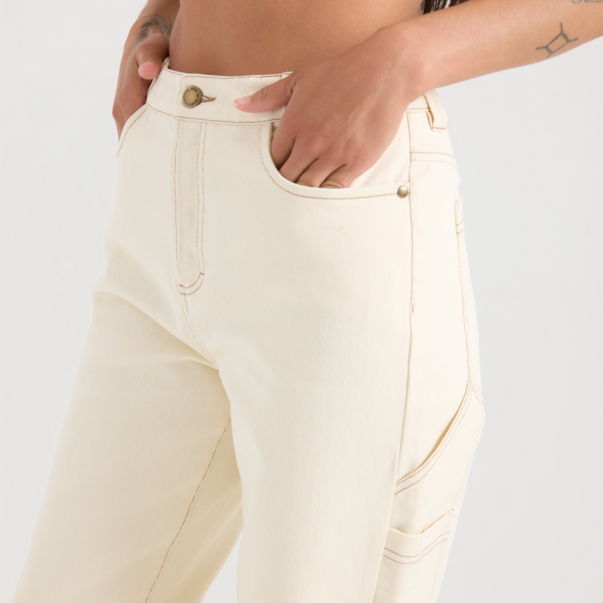 HWY 1 Denim Pant — Bone
